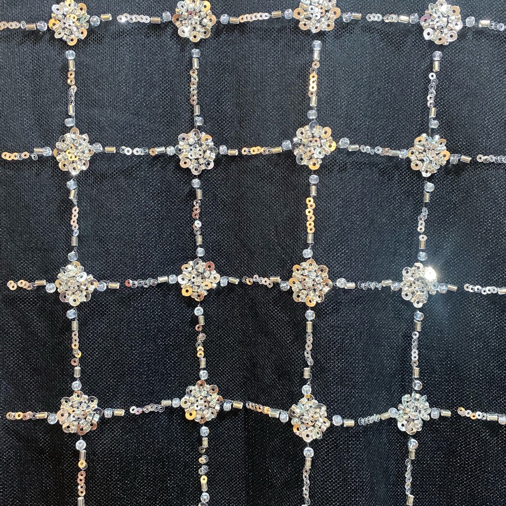 NWT Elegant Silk and Beaded Top. - Picture 4 of 8